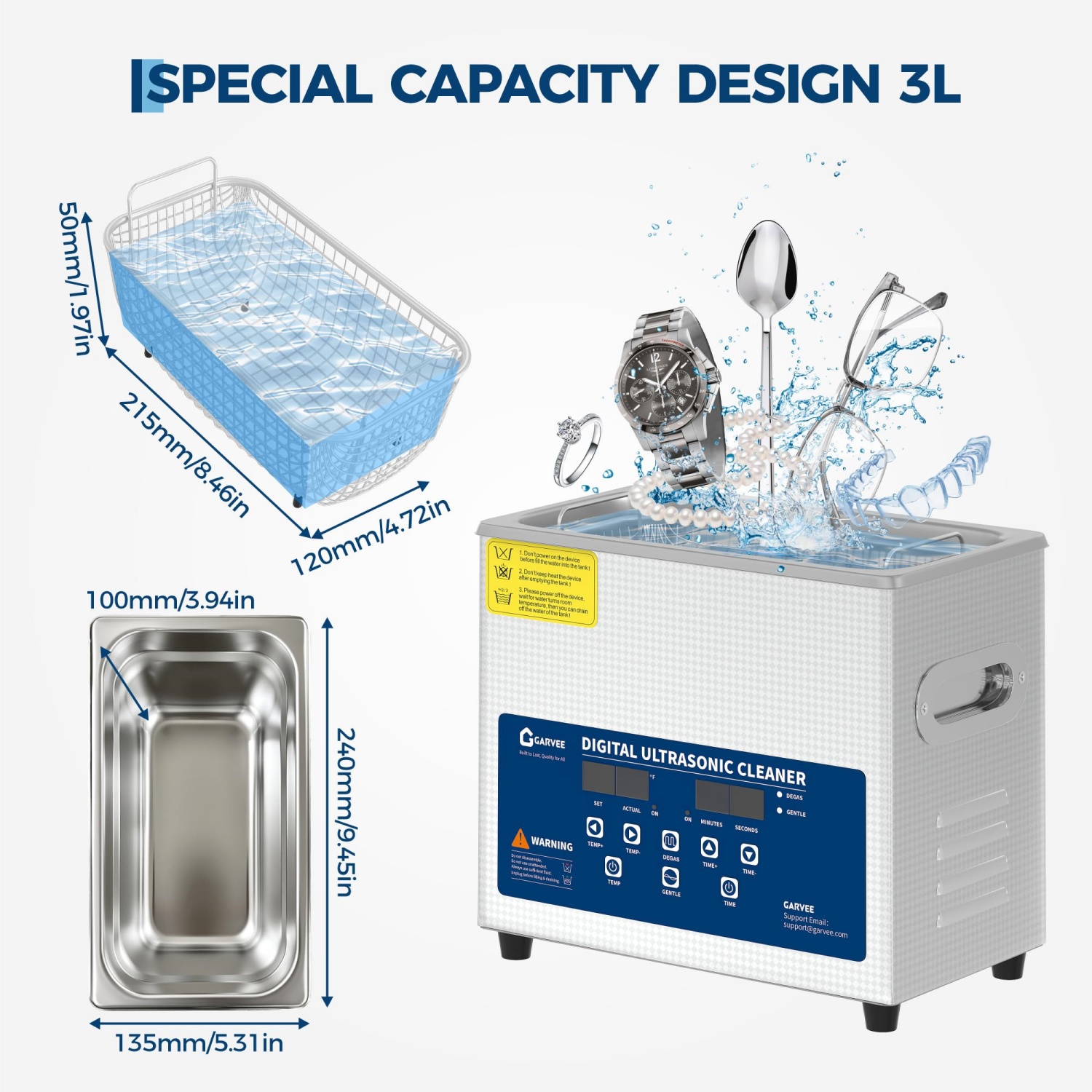 3L/6L/10L/15L/22L/30L Ultrason - огляд і ціна Industrial Ultrasonic Cleaner 30L Heater