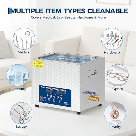 6-30L Commercial Ultrasonic Cl - огляд і ціна Industrial Ultrasonic Cleaner 30L Heater