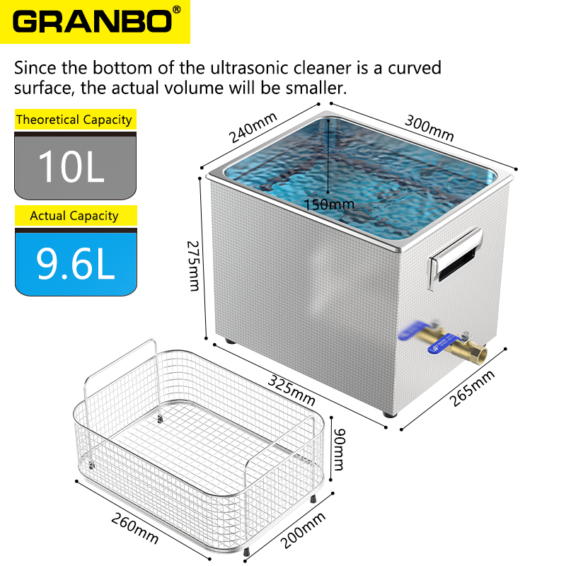 10L Ultrasonic Cleaner 400W Di - огляд і ціна Ultrasonic Cleaning Machine 10L Digital