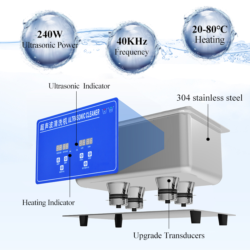 10L 15L Tabletop Digital Ultra - огляд і ціна Ultrasonic Cleaning Machine 10L Digital